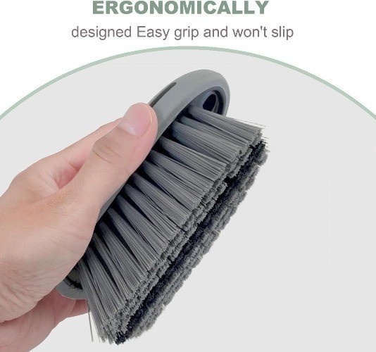 Cleaning Brush, Carpet Brush for Car Interior and Home, Couch (Gray)Color: Gray