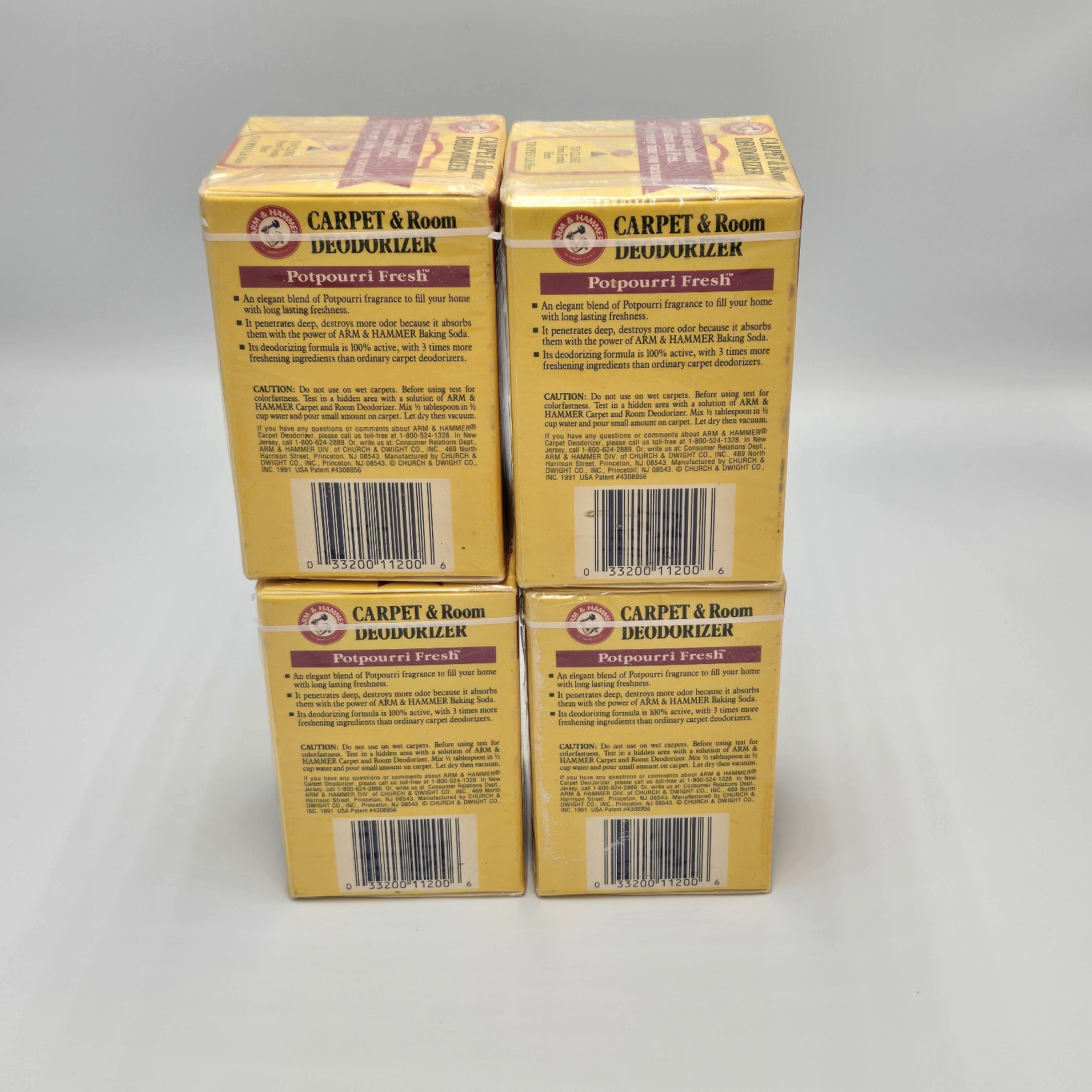 New Vintage A&H Carpet Deodorizer Set Of 4 Boxs 28oz In Total Discontinued