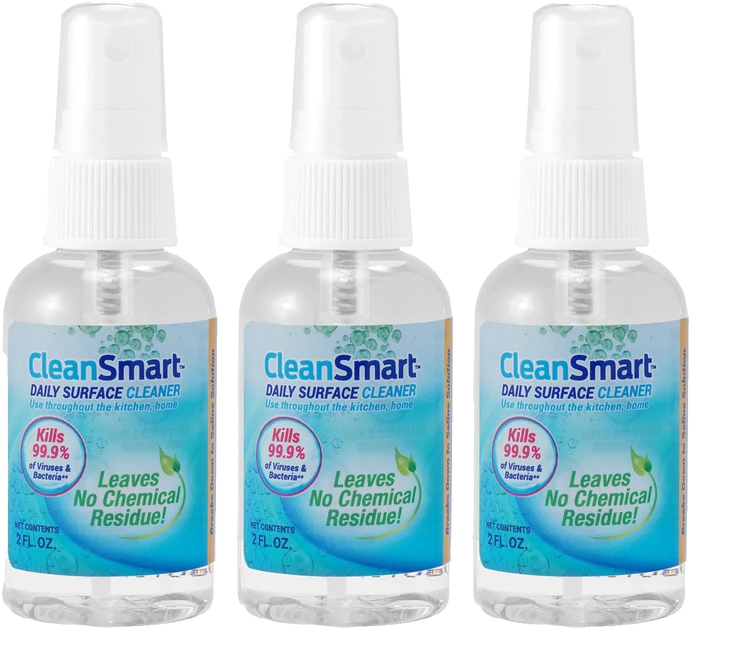 CleanSmart Daily Surface Cleaner, 2 fl oz – (3 Pack)