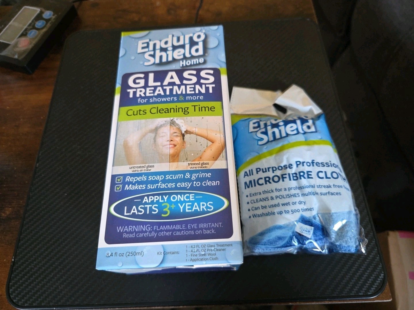 NIB & SEALED – Enduro Shield Home Advanced Glass Treatment Kit – 8.4 oz. & Cloth