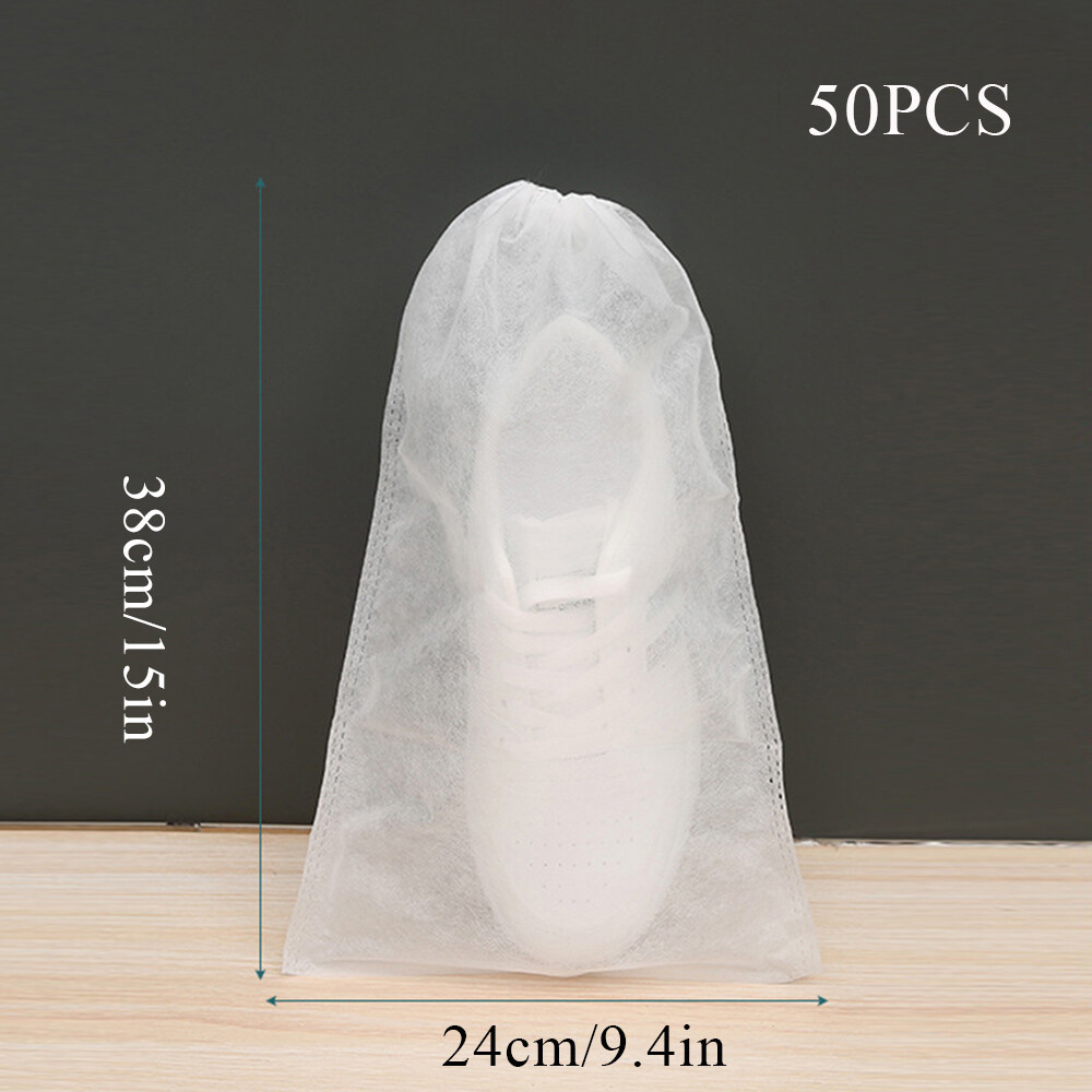 Shoe Storage Sundries Cover Shoe Cover Non-woven Bag Drawstring Storage Bag
