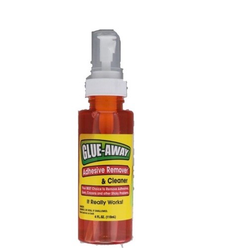 Glue-Away Adhesive Remover Spray Cleans Sticker Price Tag Gum Crayon 4oz-SHIP24H