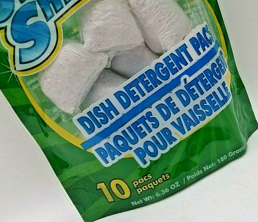 Ultra Shine Dishwasher Detergent Fresh 10-ct/Pack Clean Dishes NEW SEALED