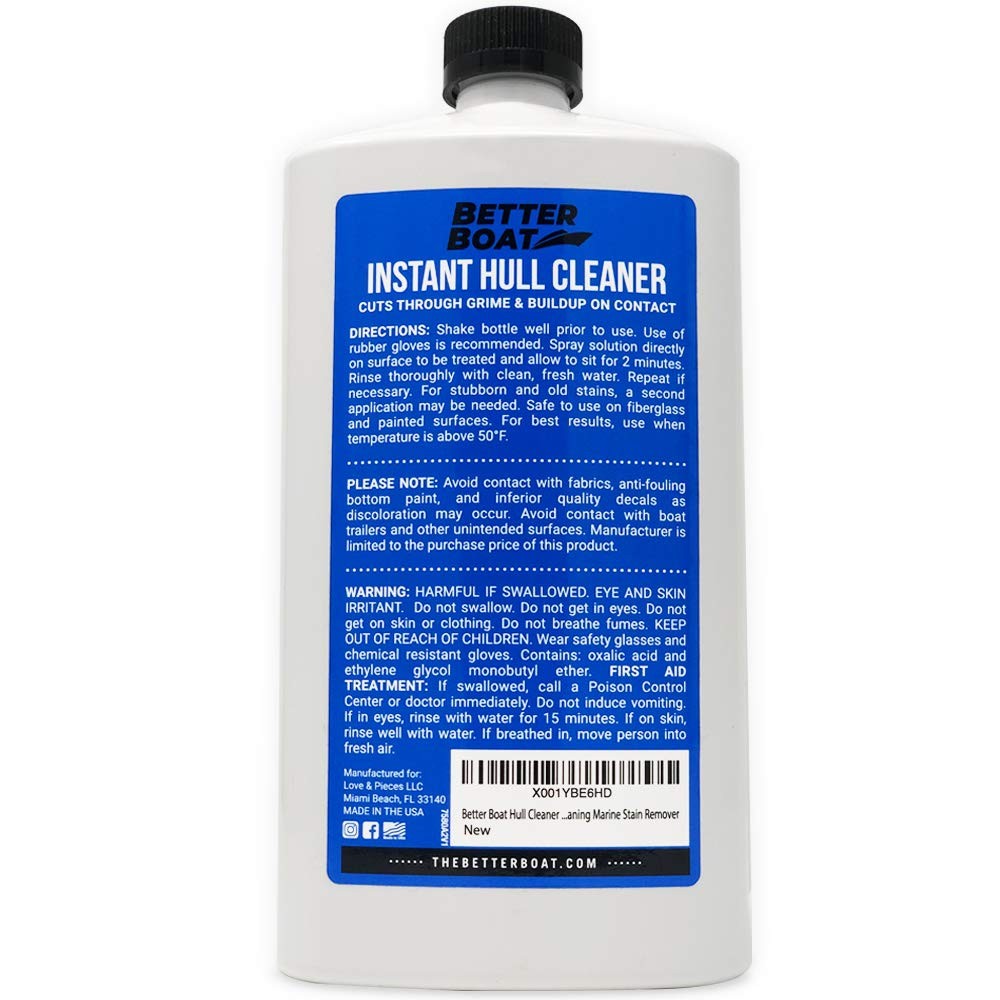 Fiberglass Boat Hull Cleaner for Boats & Aluminum Boat Cleaner Cleaning Supplies