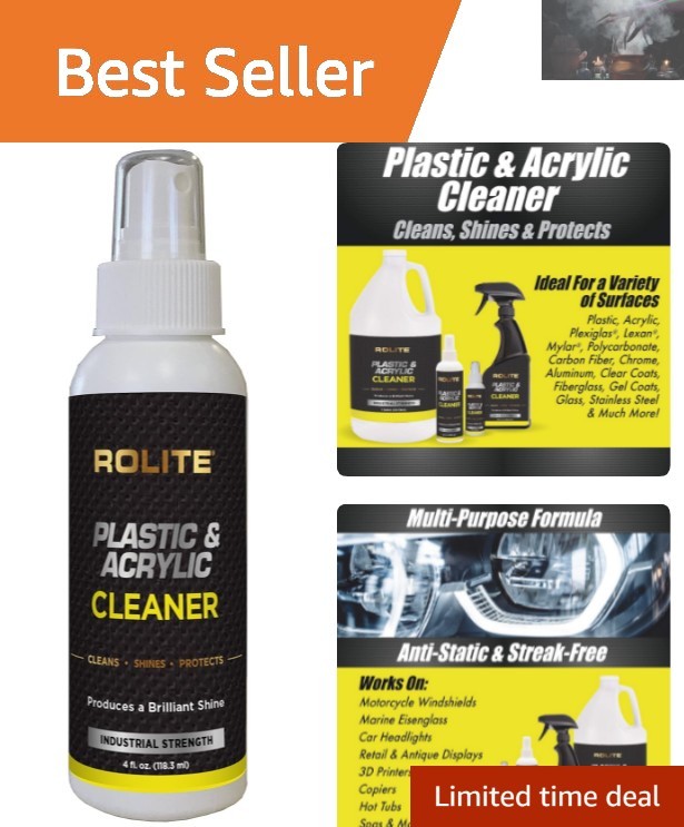 Plastic & Acrylic Cleaner Spray, 4 fl. oz. – Streak-Free Shine Formula