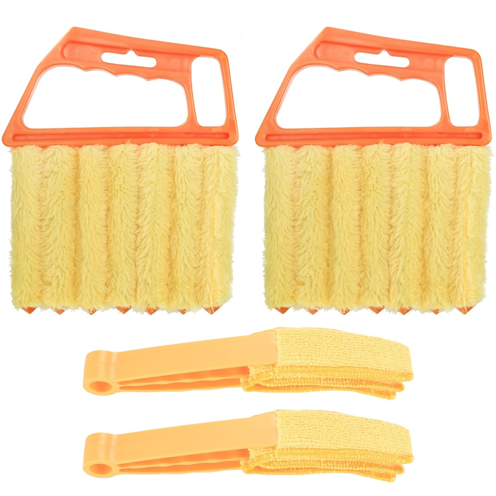 Window Blind Cleaner Tool Set – 4pcs Duster Brushes for Vents, Shutters, Blinds