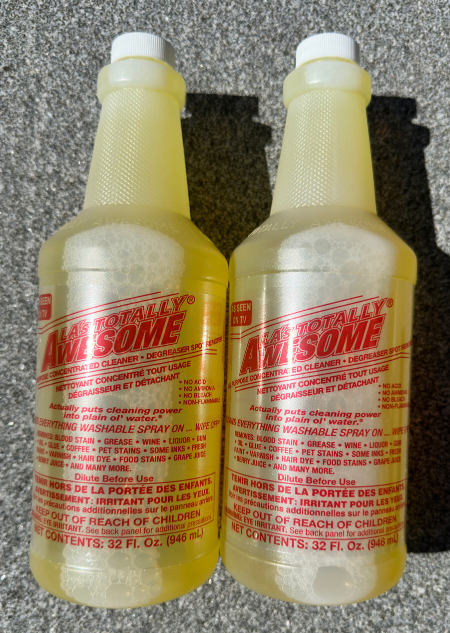 2x LA’s Totally Awesome Clear Ammonia Multi-Purpose Cleaning, 64 fl.oz. Each F/S