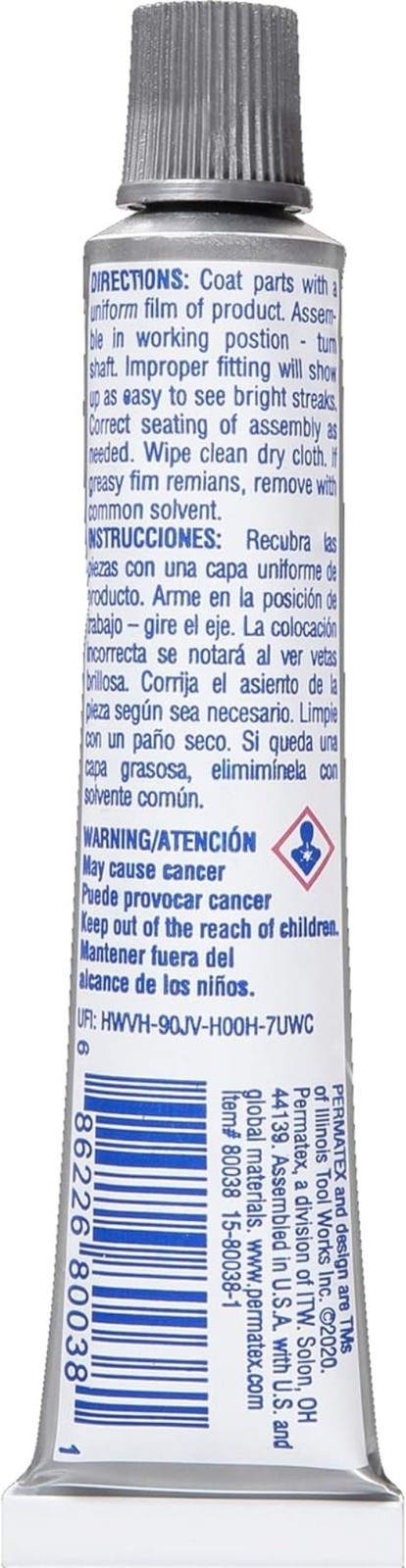 Fitting Compound, 0.75 fl oz Tube, Package may varySize:.75 Ounce