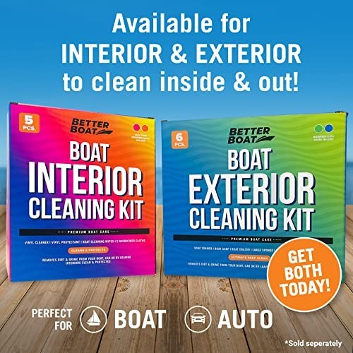 Boat Cleaning Kit Foam Gun Soap Sponge Microfiber Cloths Marine Cleaner