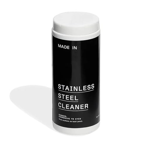 Stainless Steel Cookware Cleaner Powder 12oz Burnt Food Remover Polish Pots and