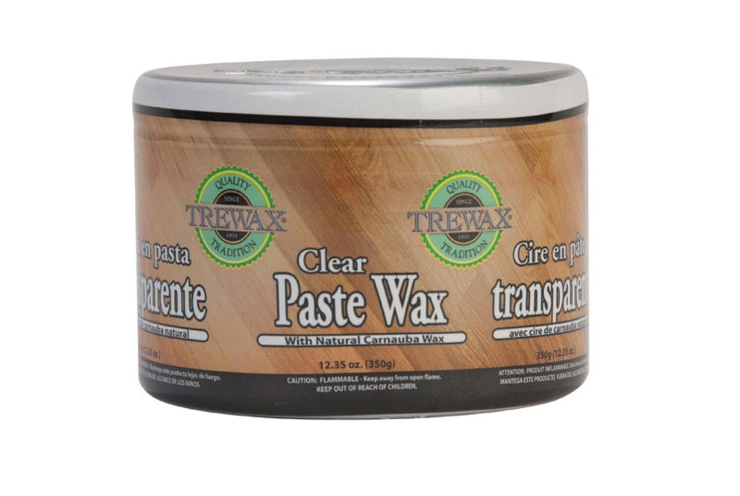 Paste Wax with Carnauba Wax, Clear, 12.35-Ounce, Ideal on Hardwood Floors, Fi…