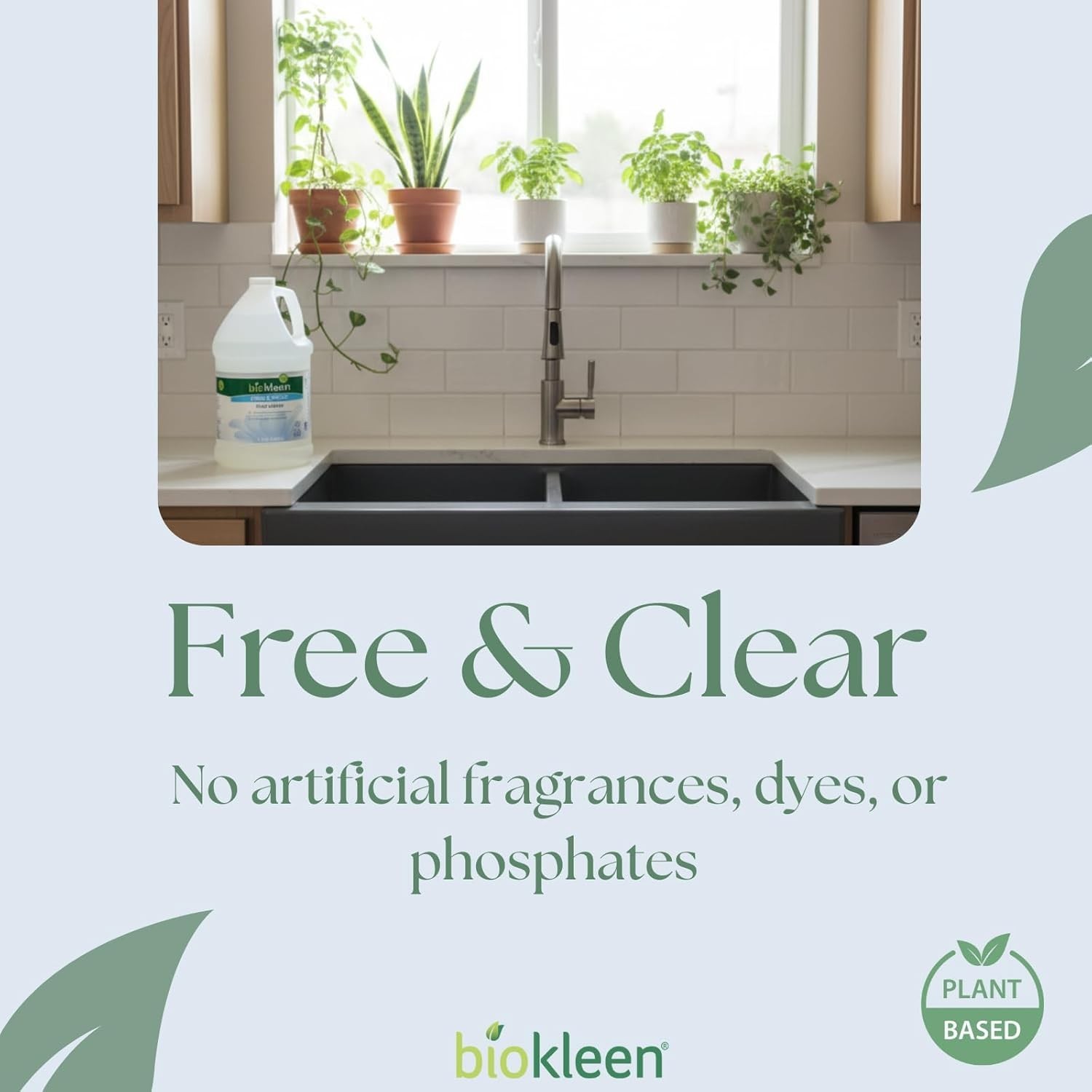 Free & Clear Dish Soap – Dish Liquid, Dishwashing Cleaner, Eco-Friendly, Non-…
