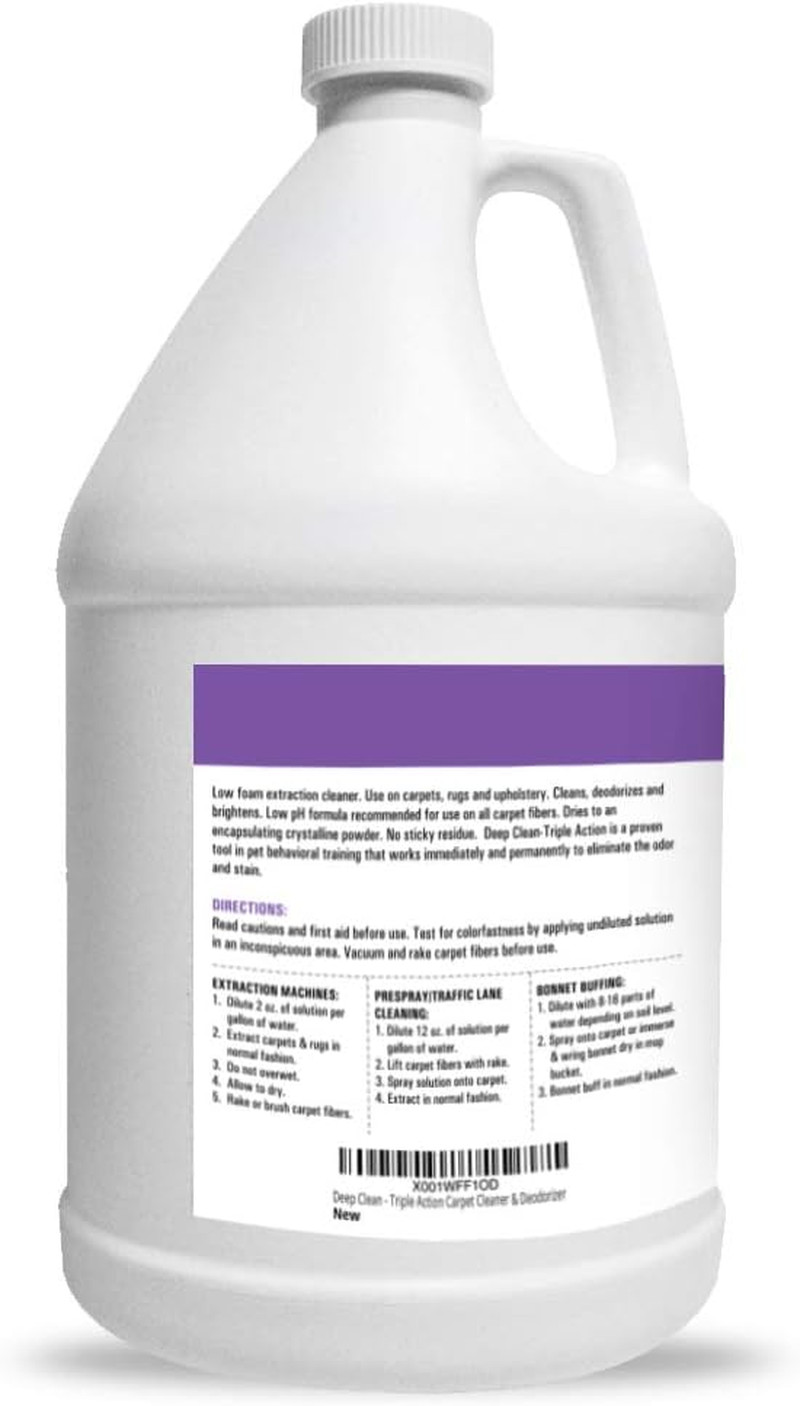 Professional Strength Deep Clean (Gal.) 3X Carpet Cleaner Solution & Deodorizer