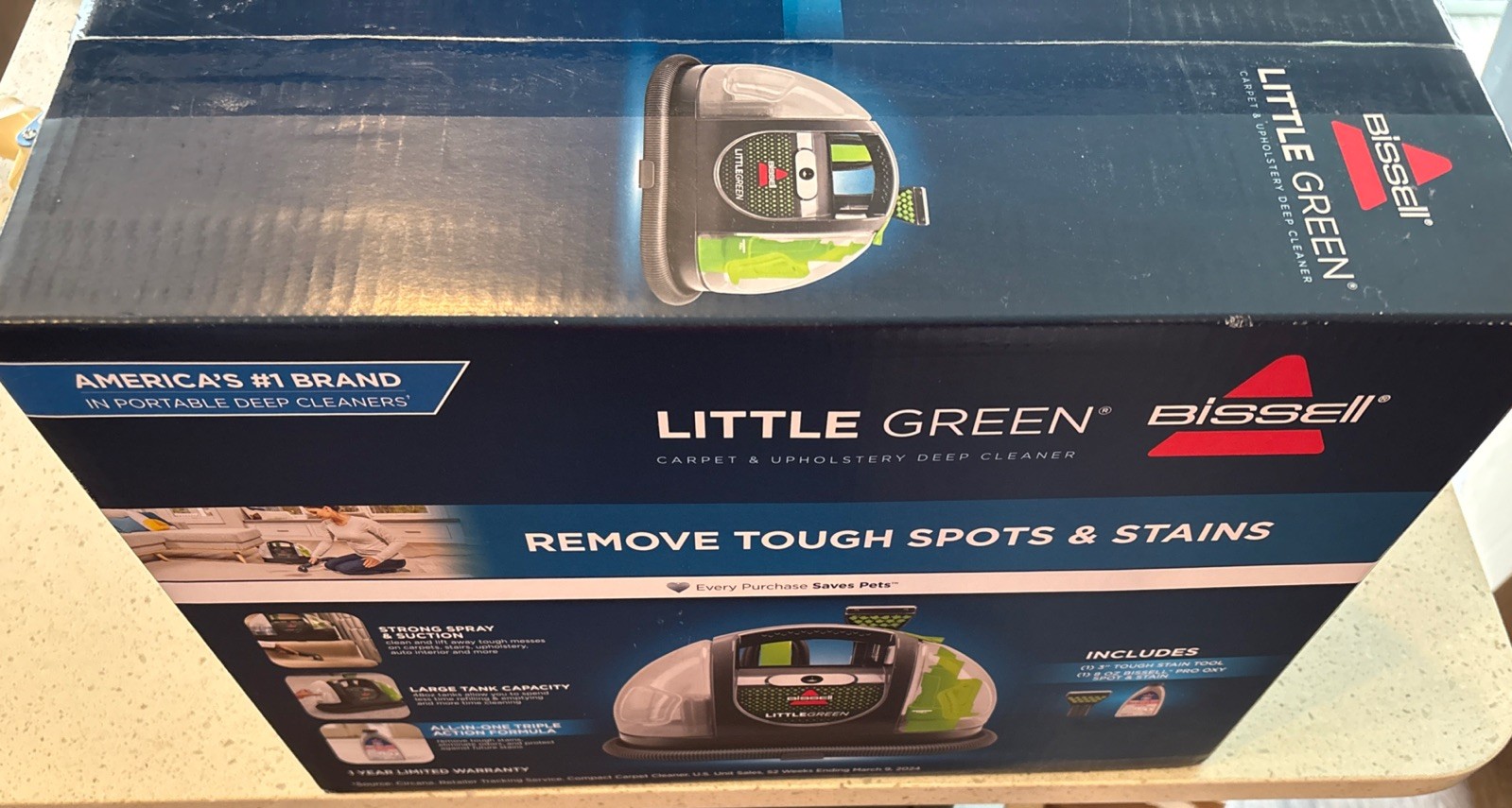 Bissell Little Green Pet Deluxe Portable Cleaner + Car/Auto Detailer, Sealed New