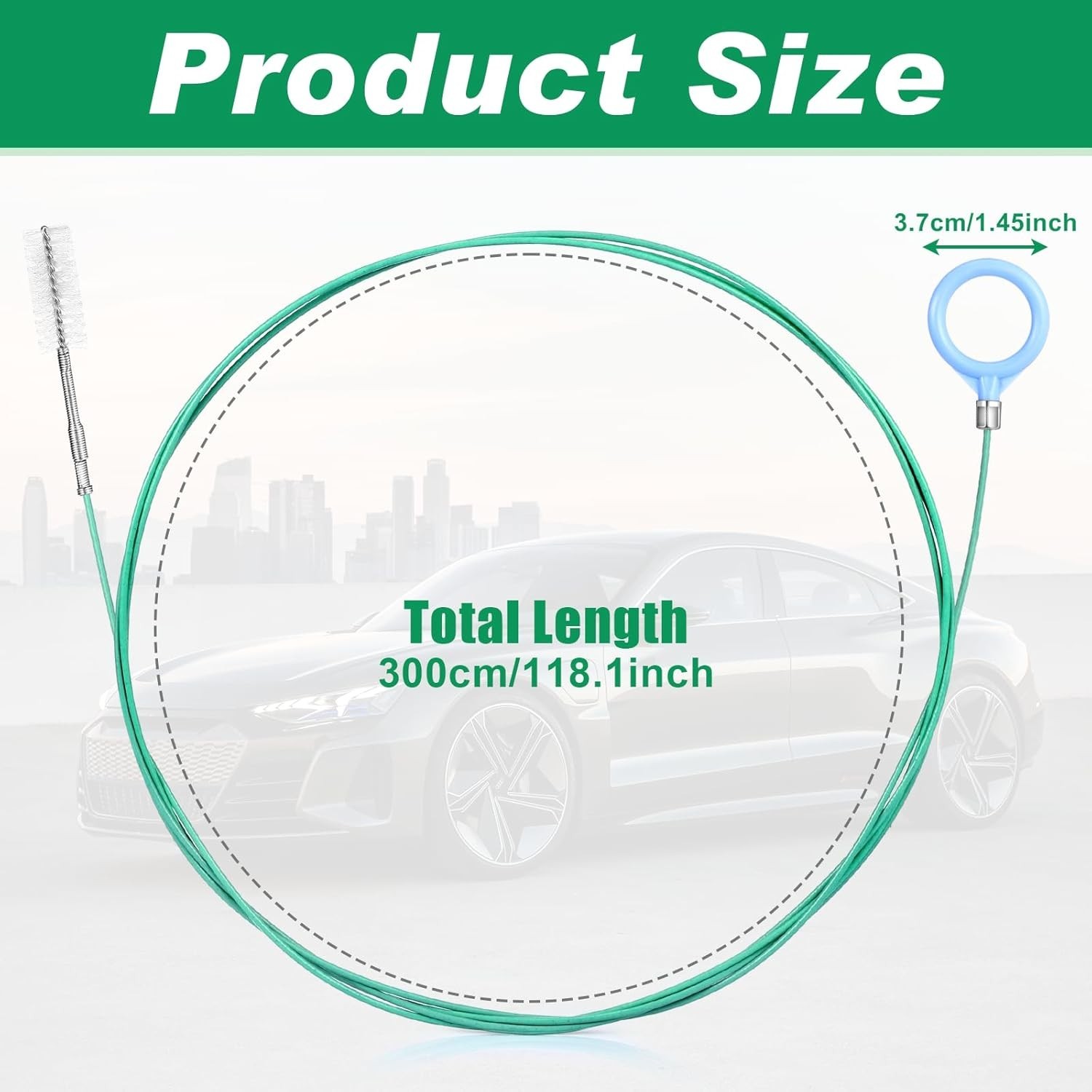 Auto Sunroof Drain Cleaning Tool with Flexible Pipe Brush Fast Free Shipping