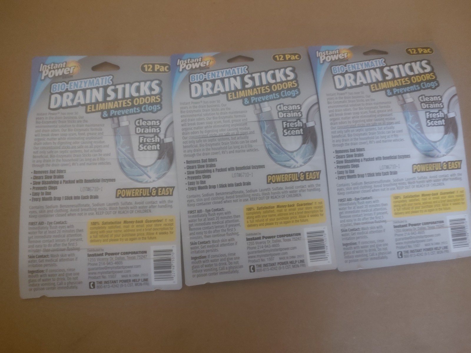 Instant Power Stick Enzymatic Drain Opener 36 pk