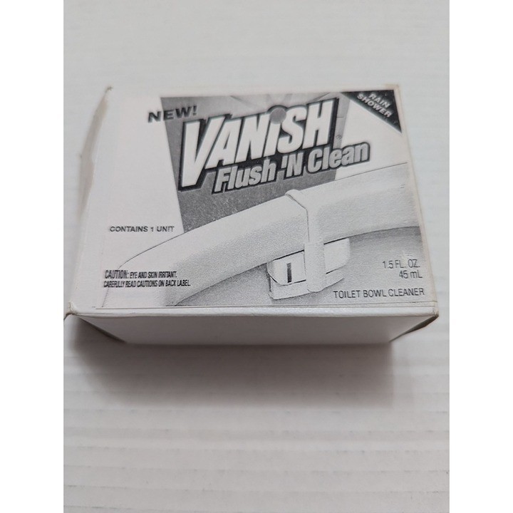 Vanish Flush N Clean Rain shower toilet rim cling – open box