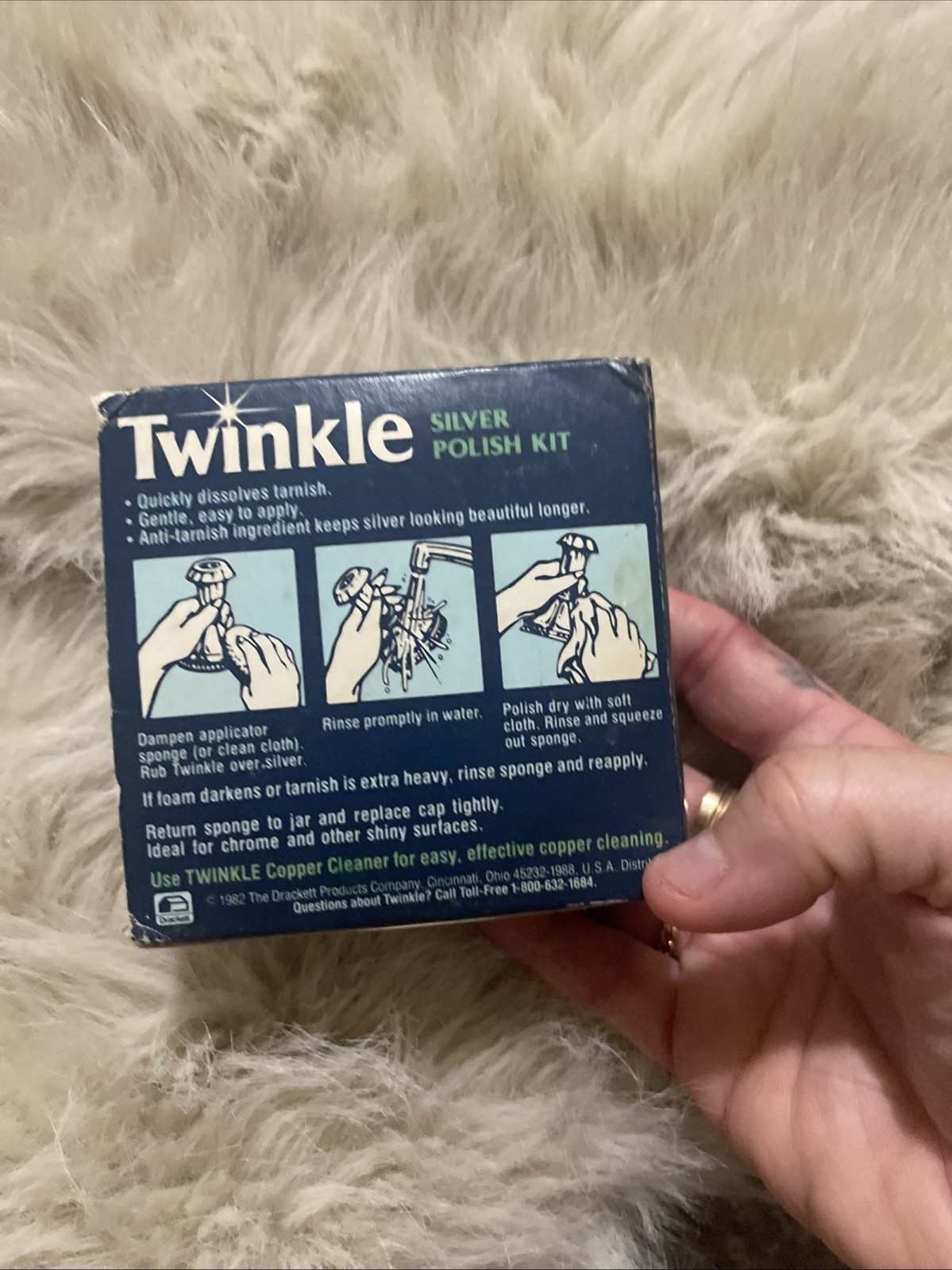 1 pack TWINKLE Silver Polish Kit with Applicator Sponge