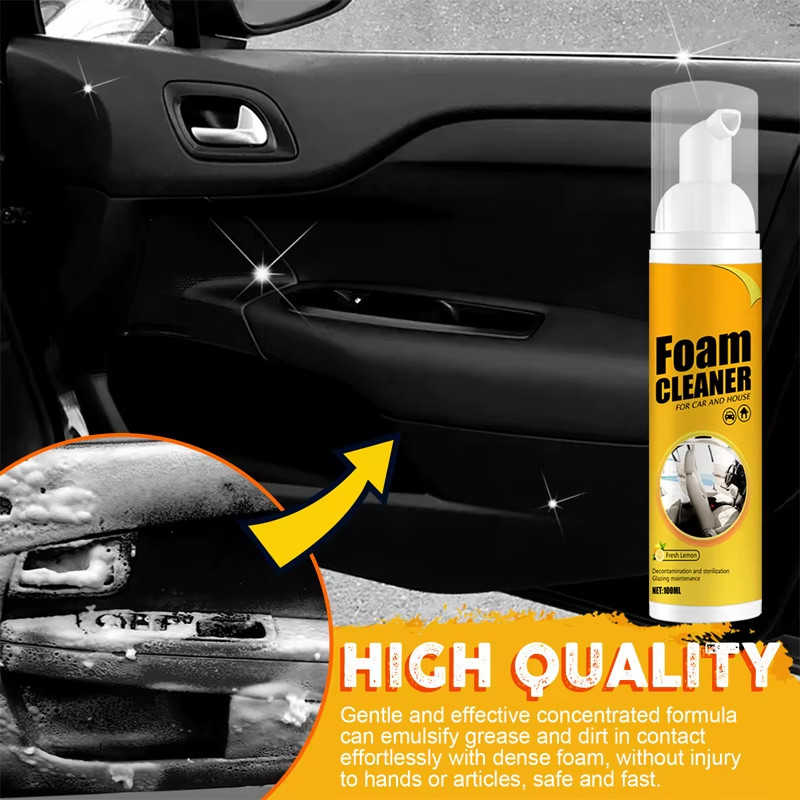 SEAMETAL 150/60Ml Multi-Purpose Foam Cleaner Spray Car Home Interior Cleaner Foa