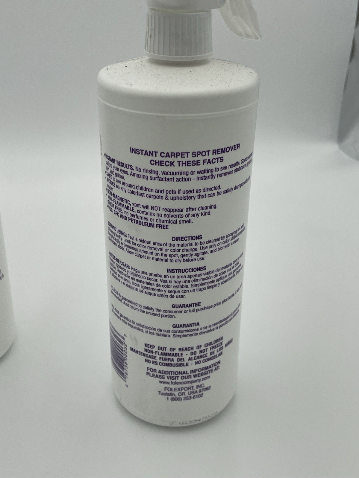 Folex Instant Carpet Spot Remover 32 oz (2 Pack) Brand New