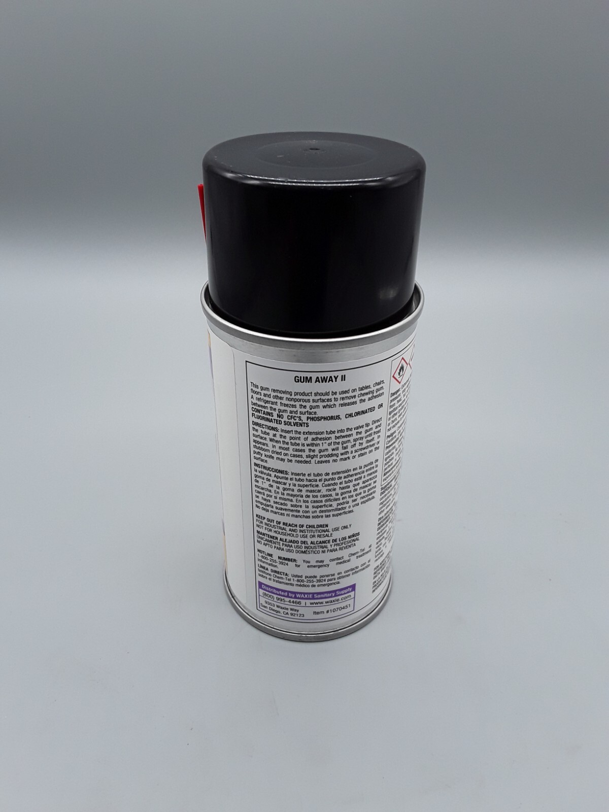 WAXIE Gum Away II, Chewing Gum and Candle Wax Remover, 6 oz (case of 12)