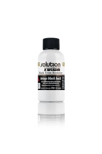 Solution Finish Black Plastic & Vinyl Trim Restorer – Car Detailing 2 oz