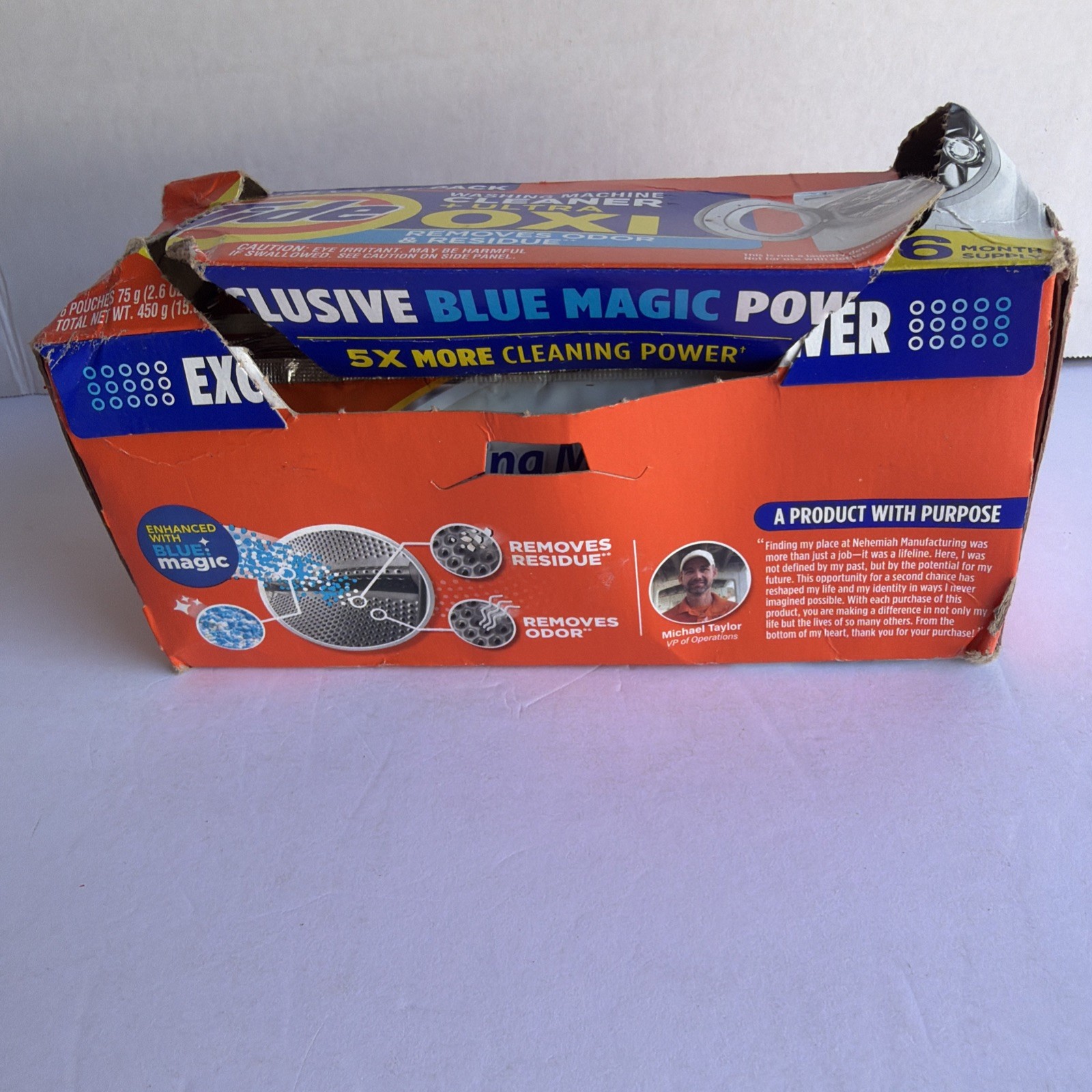 Tide Washing Machine Cleaner with Oxi Fresh Scent 6 Pouches New