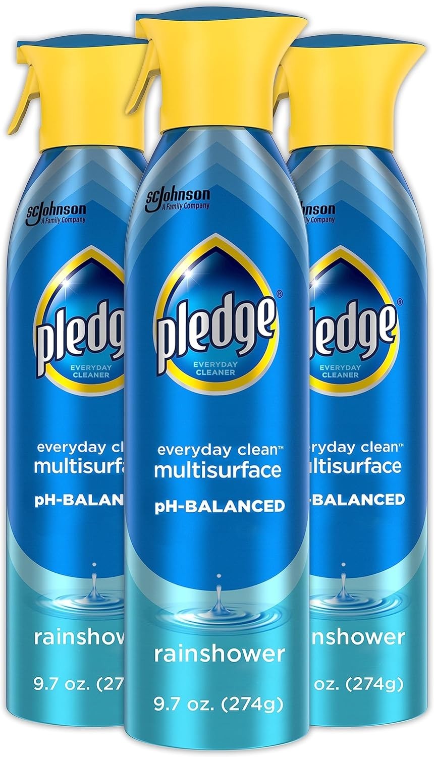 pH-Balanced Multisurface Spray, 9.7oz Pack of 3 – Everyday Cleaner, Rainshower