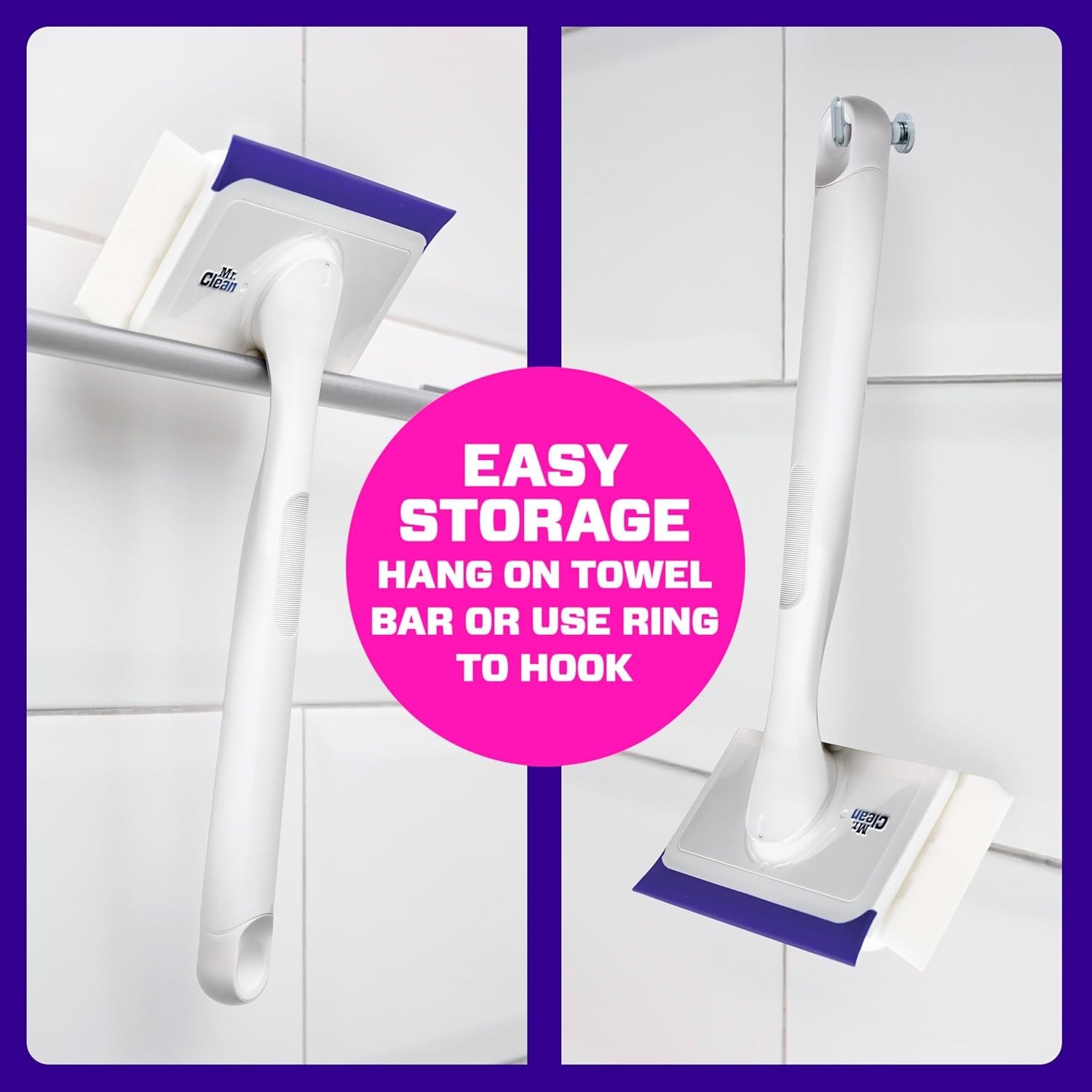 Effortless Cleaning with Magic Eraser Shower & Tub Kit – 2 Lemon Foam Refills
