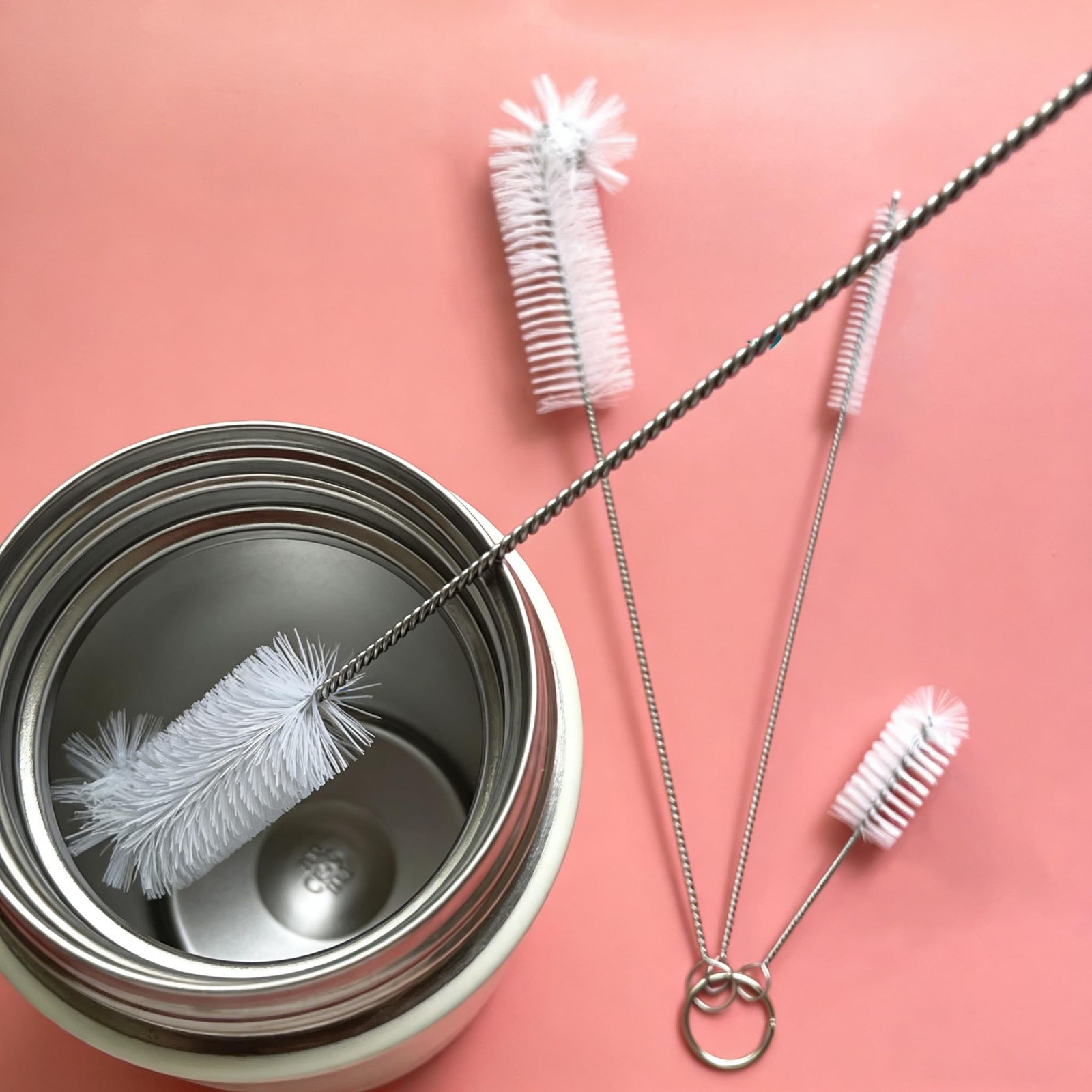 Multisize Straw Cleaning Brush Set, 3 Piece, for Water Bottles, Sippy Cups, H…