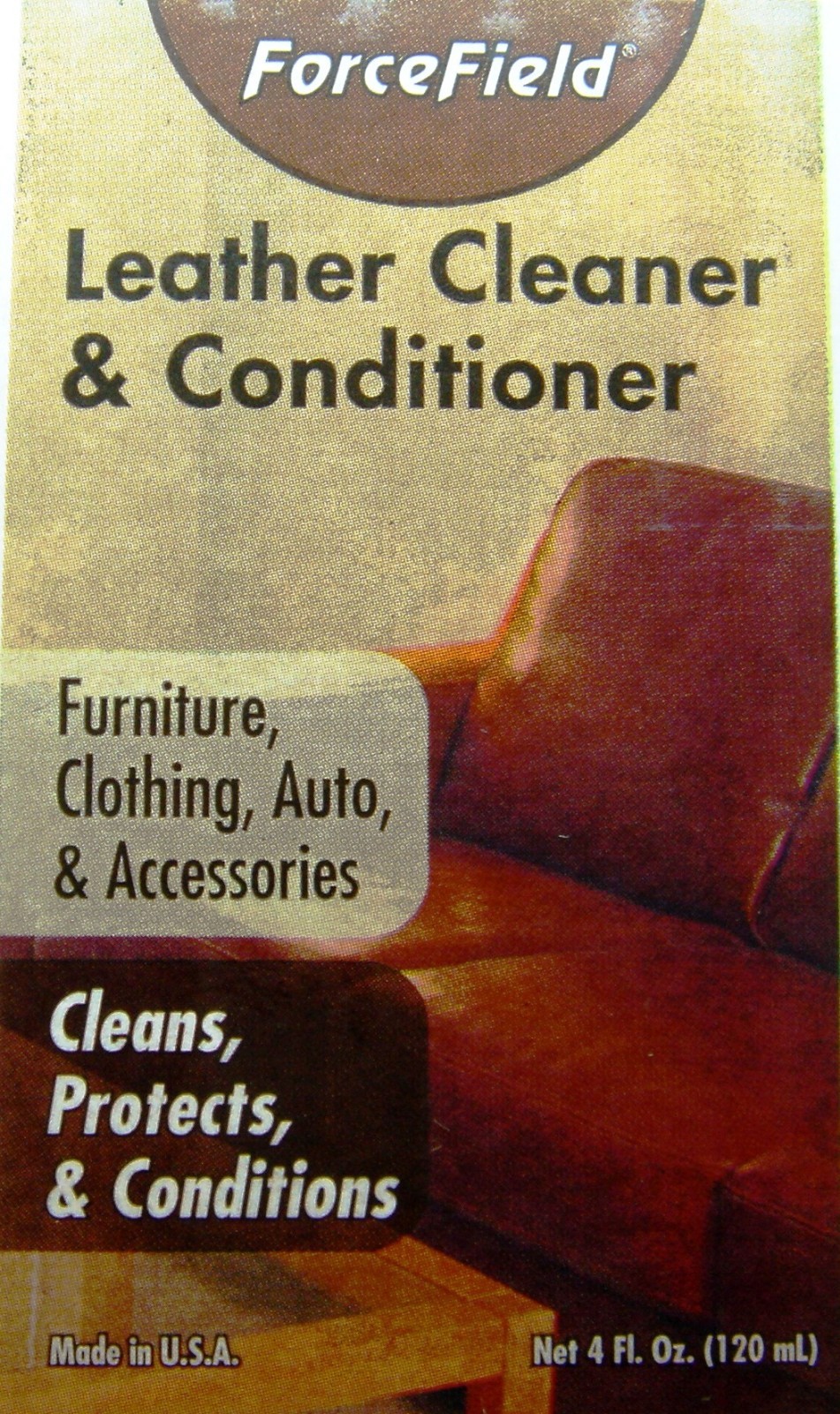 FORCEFIELD BEST LEATHER CLEANER & CONDITIONER FURNITURE ACC 4 oz FREE SHIPPING
