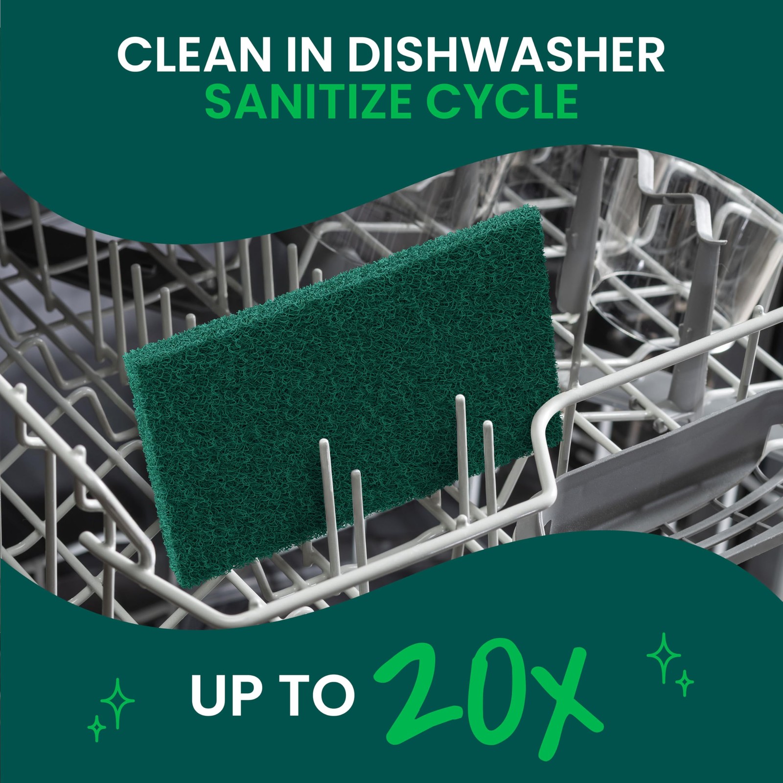 Heavy Duty Scouring Pads 3 Pack Kitchen Scrubbers Outdoor Pots Pans Cookware Gri