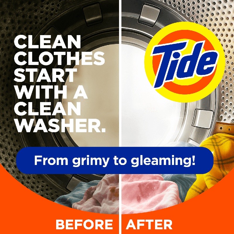 Washing Machine Cleaner Oxi Powder Odor Eliminator Residue Remover 4 Pack New