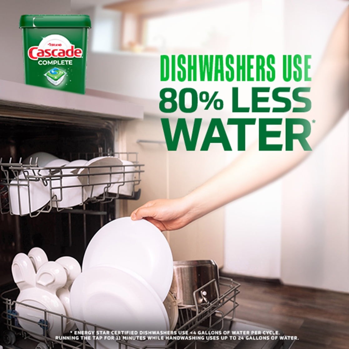 🧼 Cascade Complete Dishwasher Detergent – Fresh Scent, 100 Count🧽