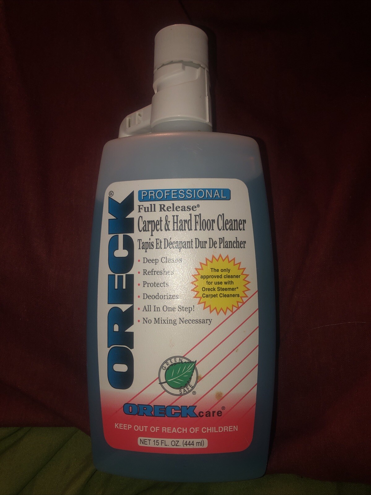 New…..Oreck Professional Full Release Carpet And Hard Floor Cleaner 15 Oz