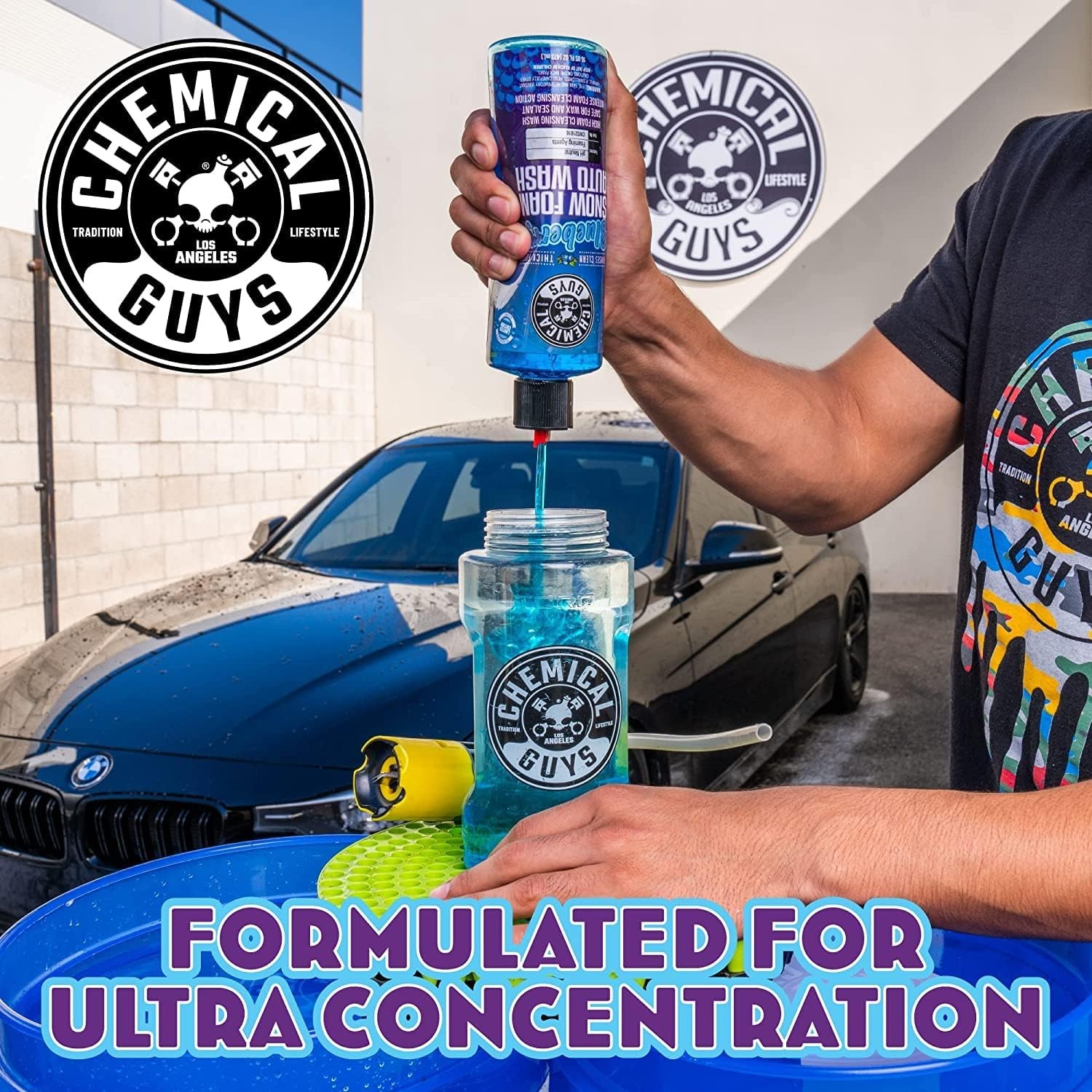 Chemical Guys CWS21664 Blueberry Snow Foam Car Wash Soap (Works with Foam Cannon