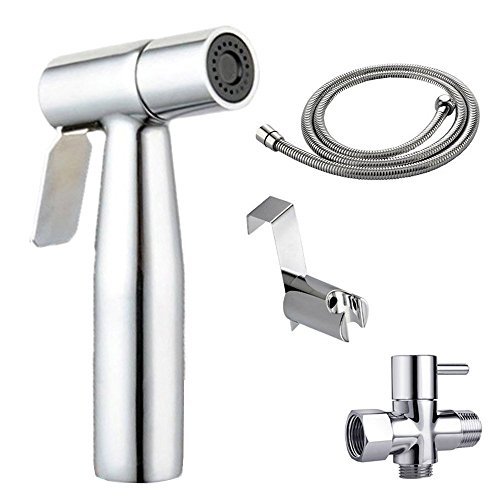 Muslim Shower Handheld Diaper Sprayer Bidet Shattaf Douche toilet Tadaptor Hose