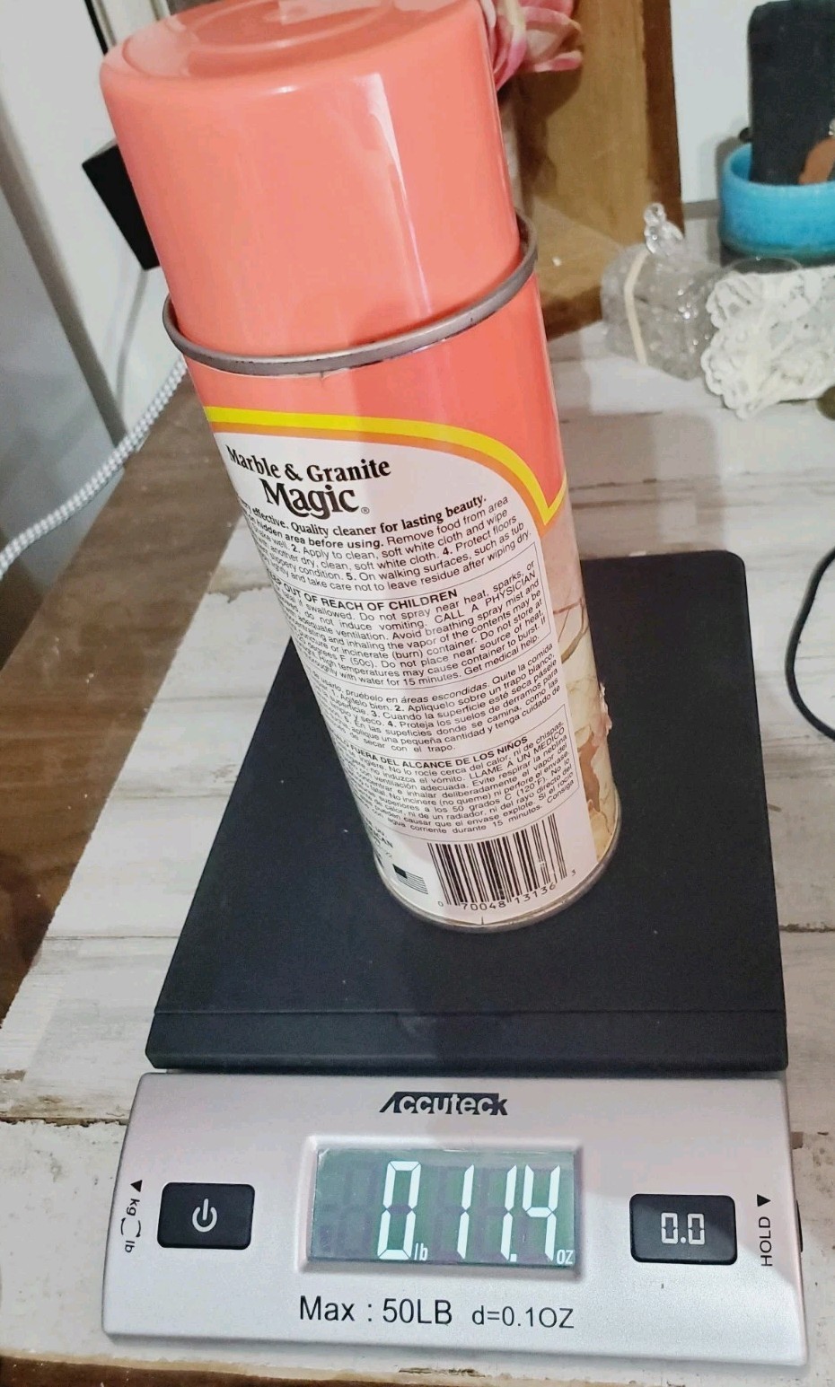 Marble & Granite Magic Cleaner Polish Wax Free 13 Oz Discontinued 60% Full