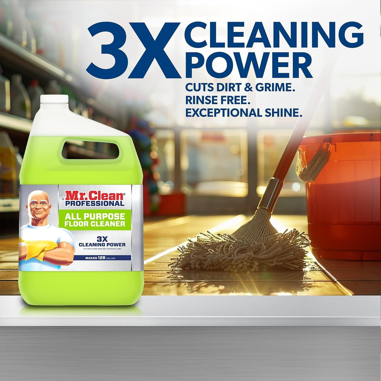 Finished Floor Cleaner, Lemon Scent, One Gallon Bottle