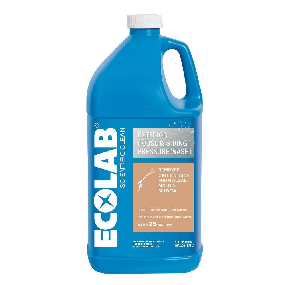 1 Gal. Exterior House and Siding Pressure Wash Concentrate Cleaner; Removes Alga