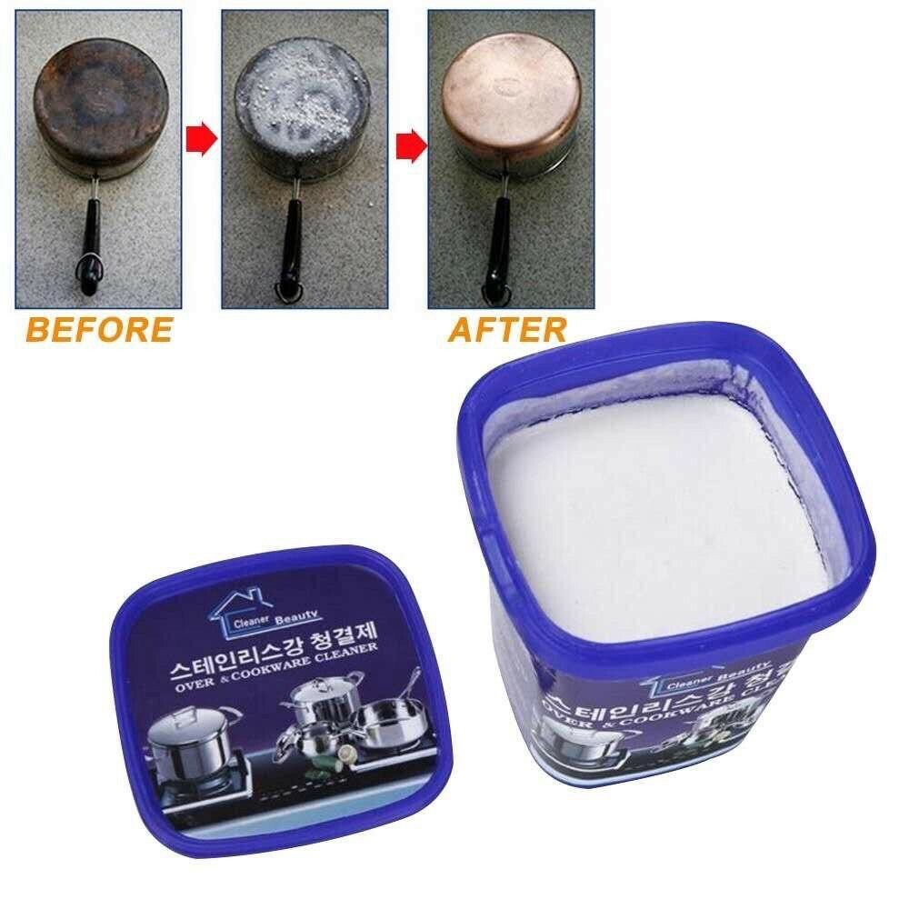 Stainless Steel Kitchen Cookware Cleaner Beauty Non Toxic Rust Remove Greaser