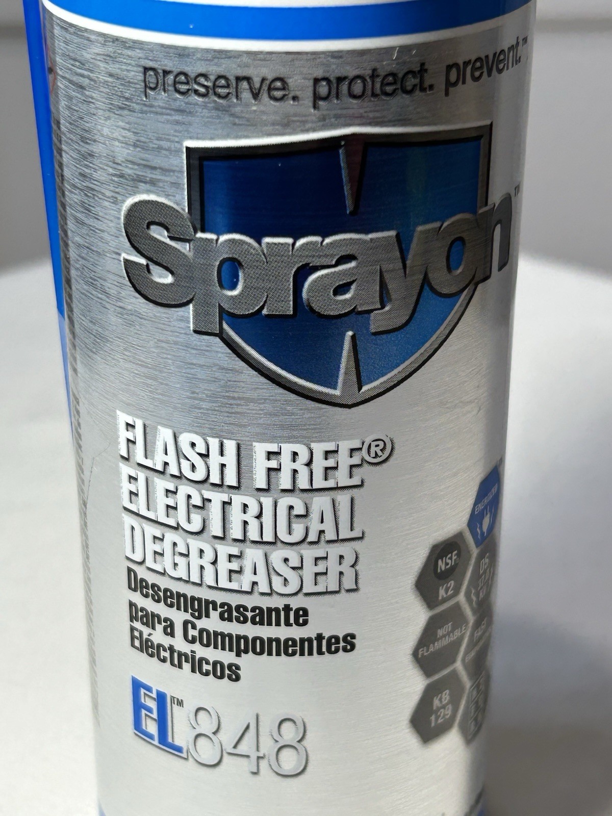 SPRAYON Flash Free Electrical Degreaser~EL848~Order # S00848000~13 oz~Brand New