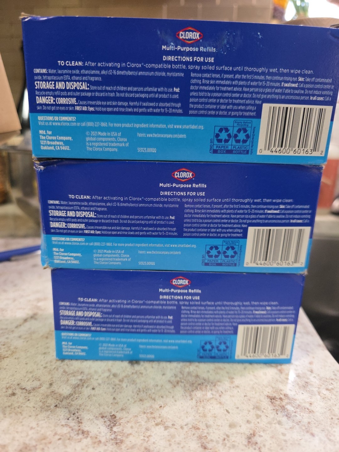 Lot of 3 Clorox Multi-Purpose Spray Concentrate Refills, 3ct x 1.13 Fl Oz (9 Ct)