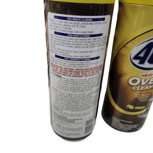 2 Cans Formula 409 Heavy Duty Oven Cleaner Lemon 14.5 oz