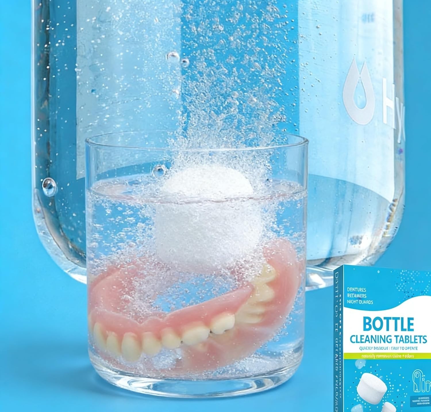30 Pack Bottle Bright Cleaning Tablets,Water Bottle Cleaner,Removing Limescal…