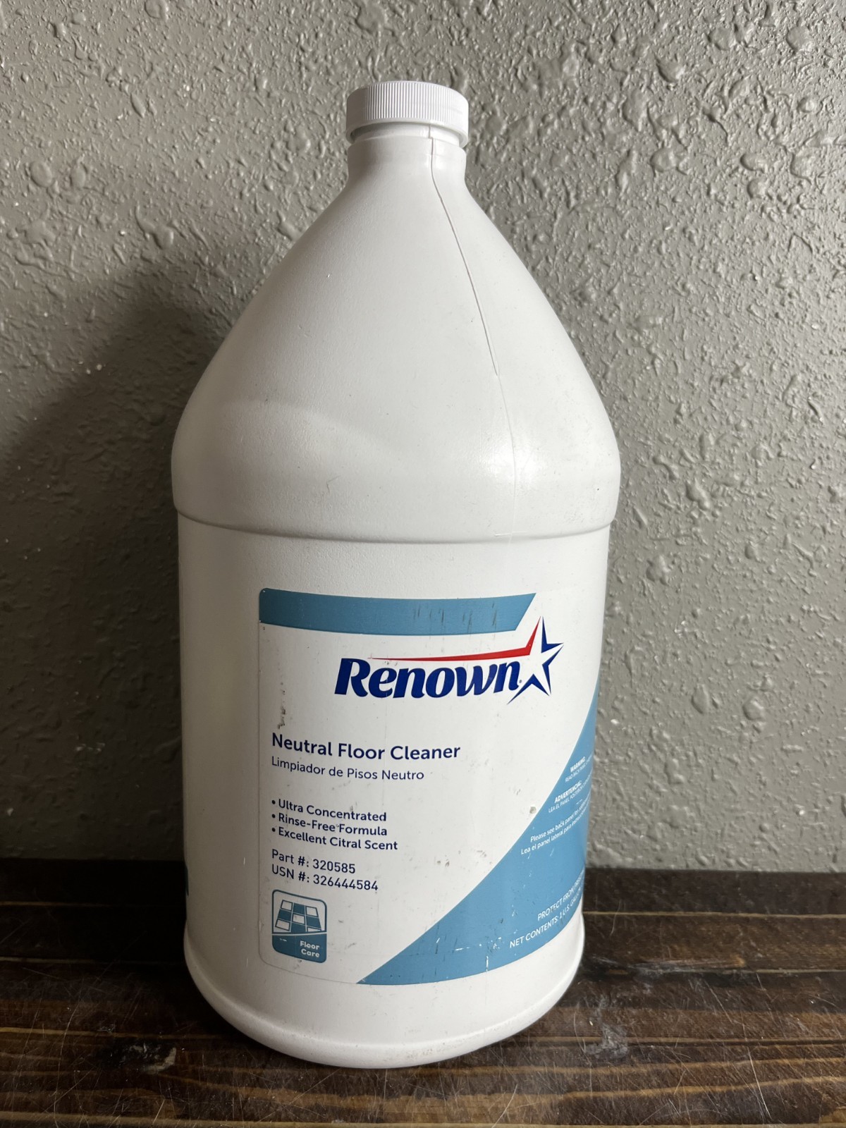 Renown Neutral Floor Cleaner 320585 Ultra Concentrated Citral Scent 1 Gallon