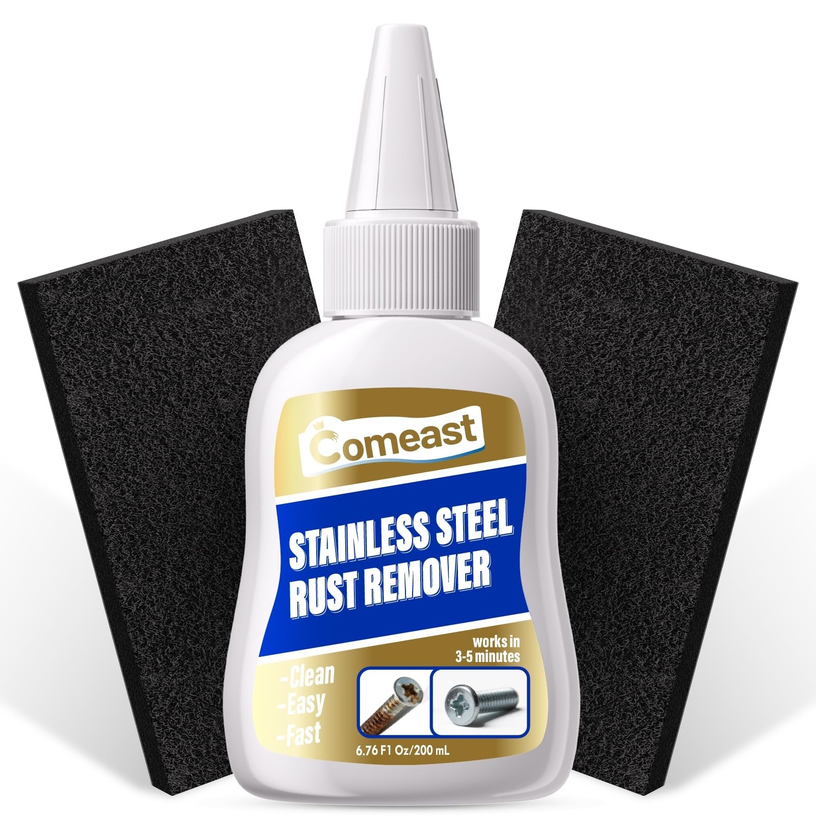 Stainless Steel Rust Remover – 200ML Cleaner for Grills, Sinks, Appliances & Too