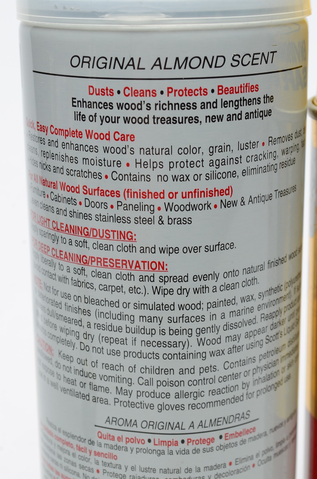 Scott’s Liquid Gold Wood Cleaner Preservative Lot Pourable & Aerosol Almond USA