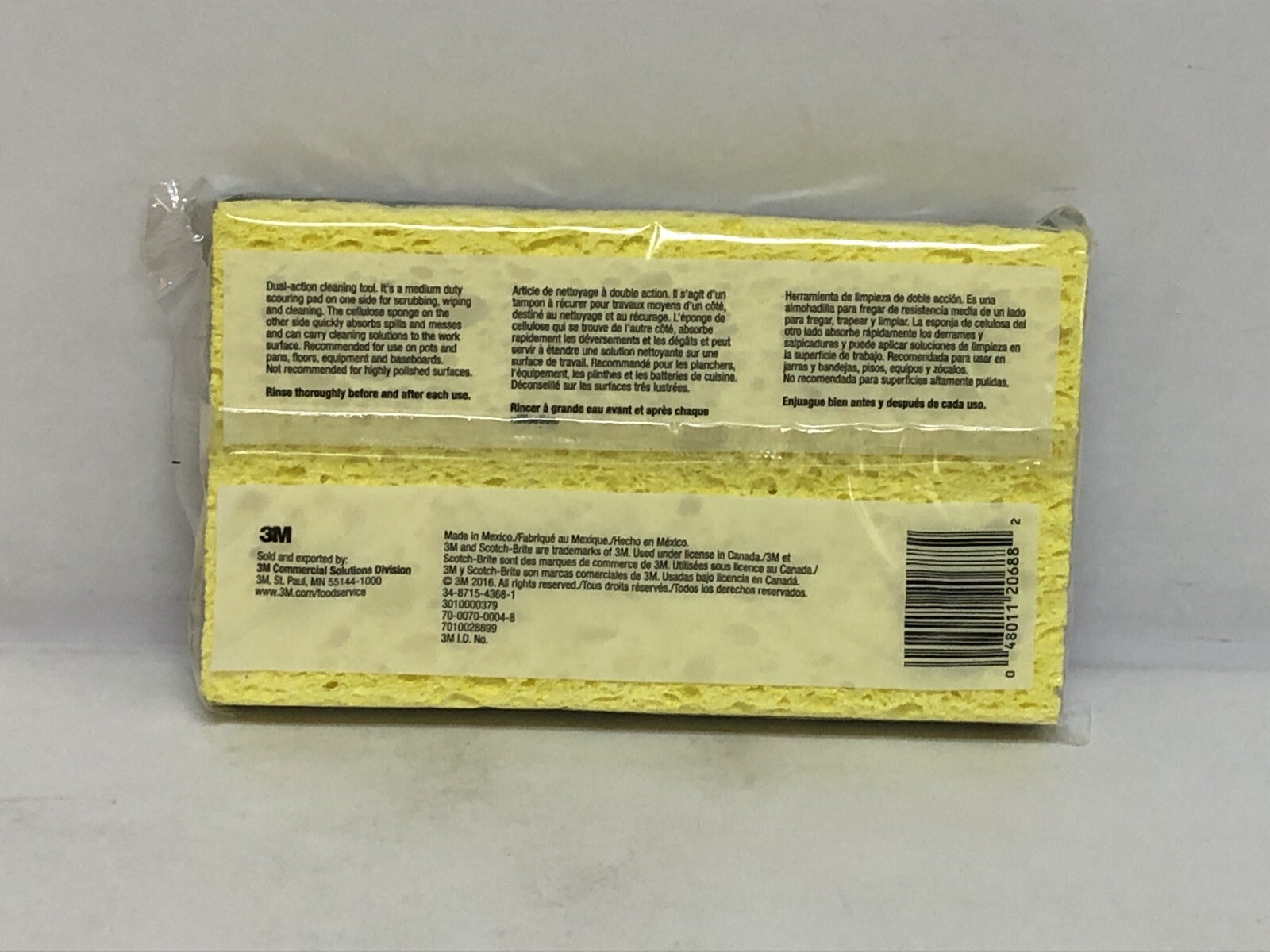 Lot of (4) Scotch-Brite Professional Medium Duty Scrubbing Sponge 6.1″ x 3.6″