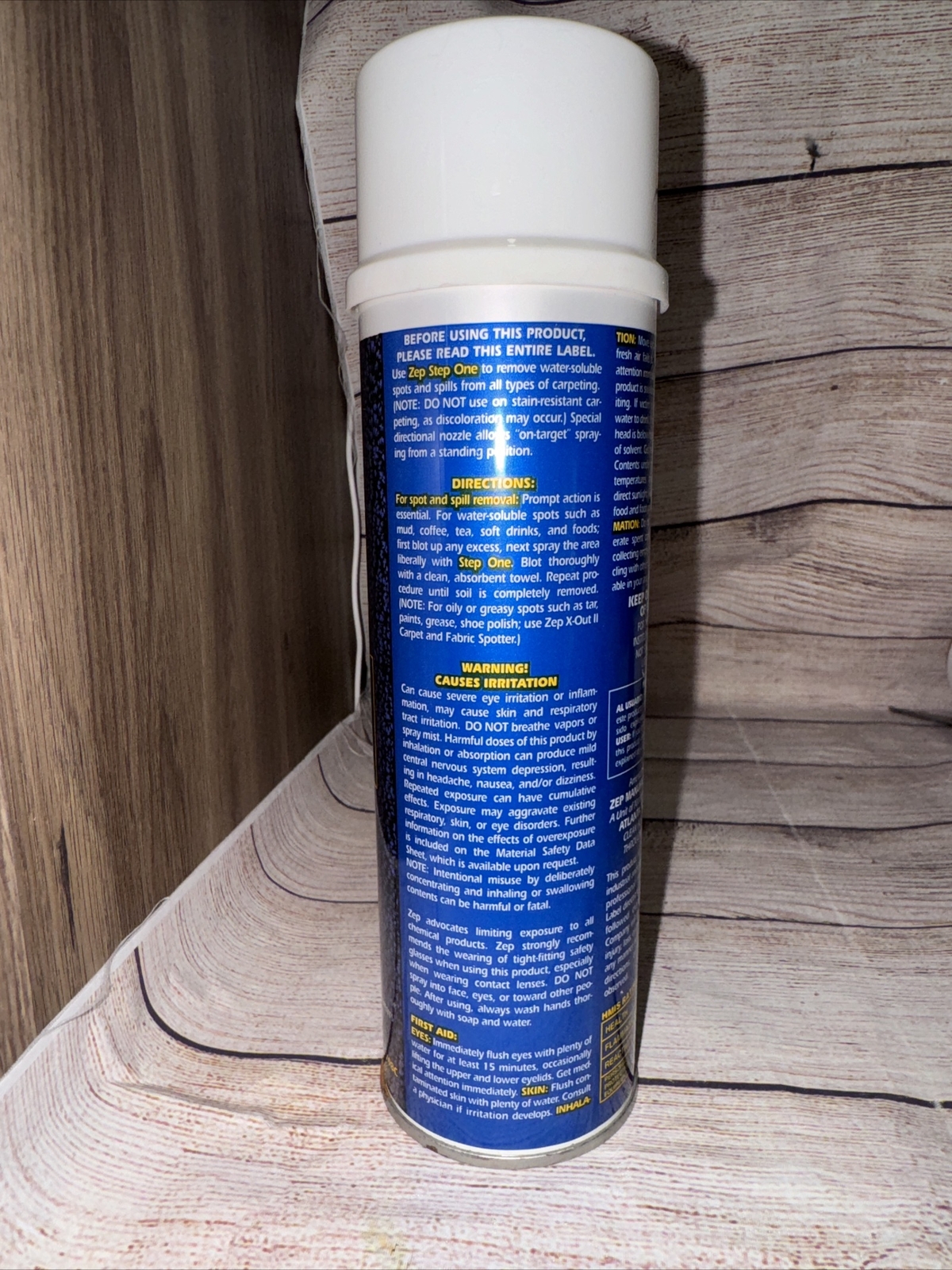 Zep Step One Carpet Spot Remover & Pretreatment Cleaning 1 Lb 3 Oz Discontinued